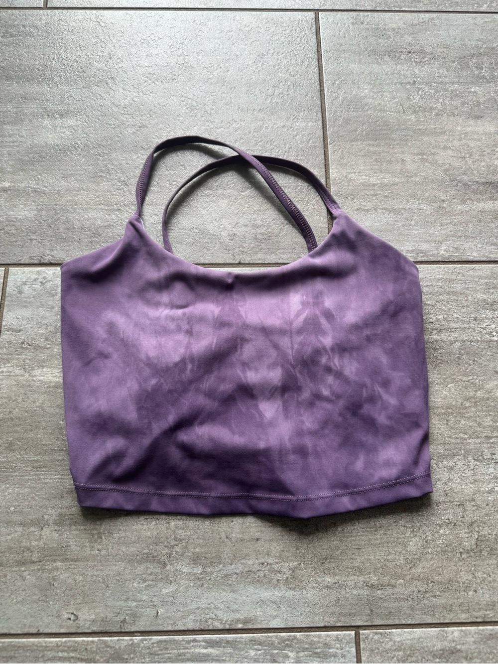 Purple Tie-Dye Born Primitive Strappy Sports Bra